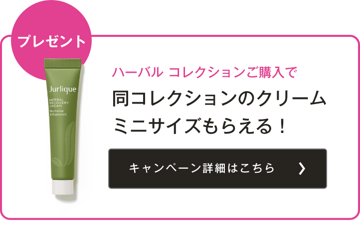 ハーバルコレクションご購入で同コレクションのクリームミニサイズもらえる！