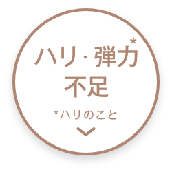 ハリ・弾力不足の肌悩みに
