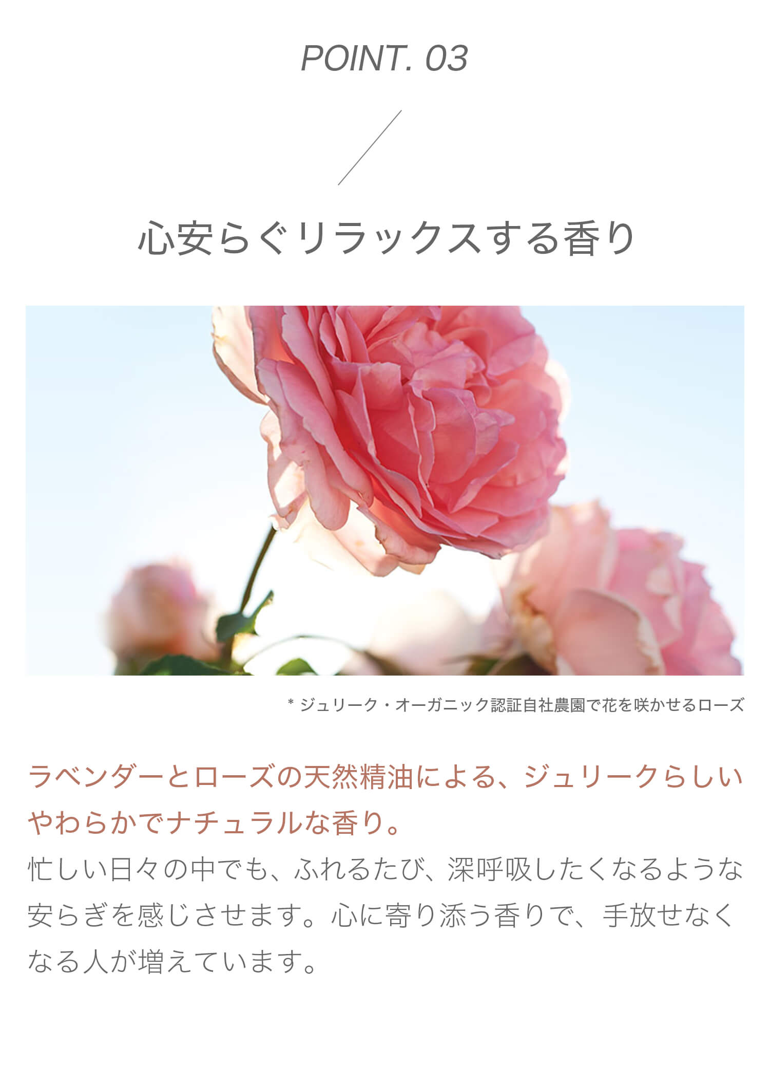 心安らぐリラックスする香り